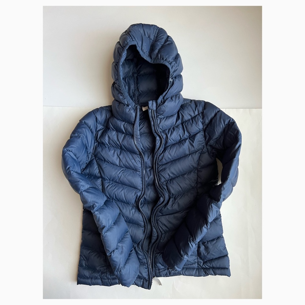 Manguun Teens Boys Blue Down Puffer Jacket - Size Medium (Used)